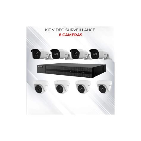 Kit Vidéo Surveillance Hilook à 8 Caméras HD 2MP 4en1 Bullet IR 40m et DVR