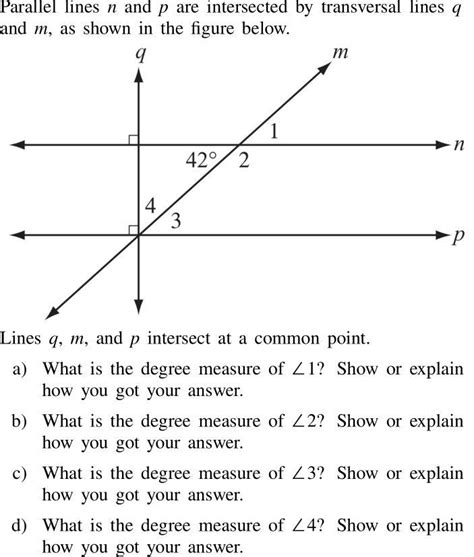 Parallel Lines N And P Are Intersected By Transversal Lines Q And M As