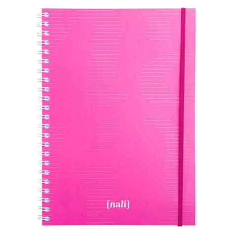 Caderno A Nali Pink Folhas Reposicion Veis Duck Paper