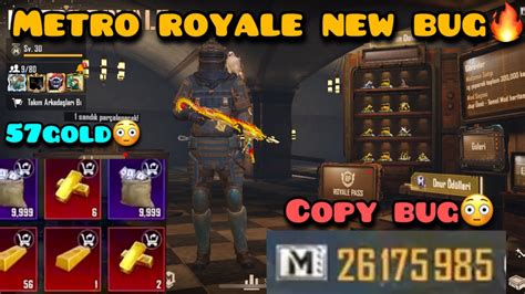 METRO ROYALE NEW COPY BUG NEW BUG 100 GOLD GLITCH OR CHEAT Glitch