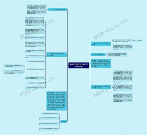 事故责任认定书出来后怎么处理赔偿思维导图编号p7047070 Treemind树图