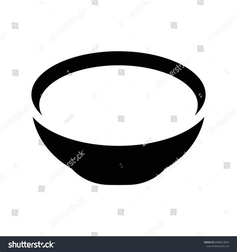 Empty Bowl Vector Icon Illustration Eps10 Stock Vector (Royalty Free ...