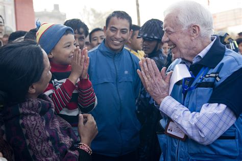 Carter Center Photo Gallery - President Carter in Nepal