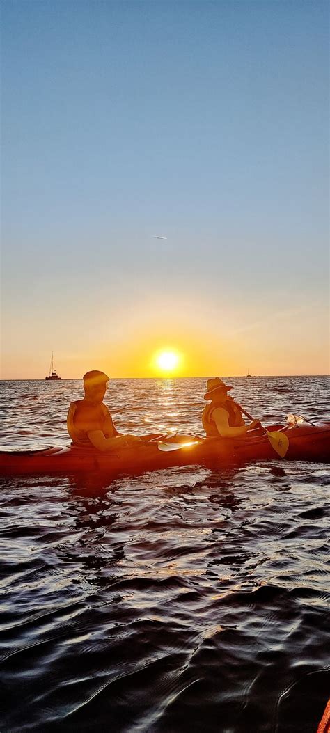 Santorini Sunset Sea Kayak With Light Dinner Santorini Greece