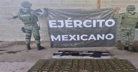 Asegura Ej Rcito Mexicano Armas De Fuego En Inmediaciones De R O Bravo