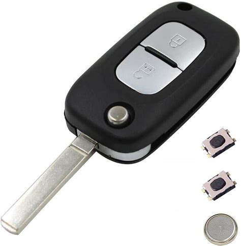 LAKOMODO Coque Clé Plip Télécommande pour Renault Clio 3 Kangoo Master