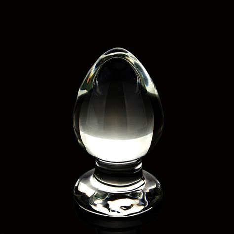 Mm Crystal Pyrex Large Glass Anal Butt Plug Dildo Anal Sex Toy Trainer Massagers Anal Sex