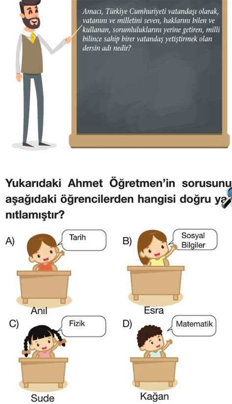 Birey ve Toplum Test Çöz 5 Sınıf Sosyal Bilgiler Yeni Nesil Sorular