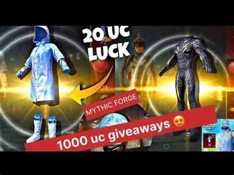 MYTHIC FORGE CRATE OPENING BGMI Glacier Set UC Giveaway 2 8