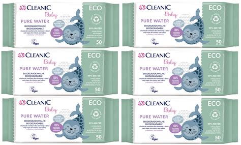 Chusteczki nawilżane Cleanic Baby ECO Pure Water 50 szt. x 6 - Kindii ...