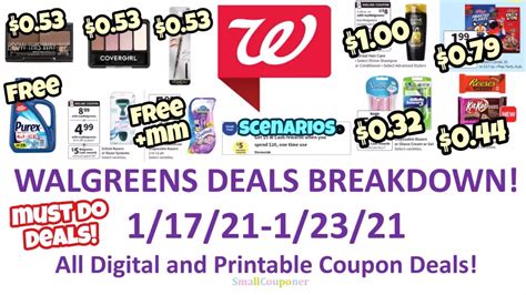 Walgreens Deals Breakdown 1 17 21 1 23 21 All Digital And Printable