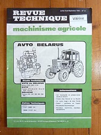 Amazon Fr Revue Technique Machinisme Agricole N Moteurs Avto Ou