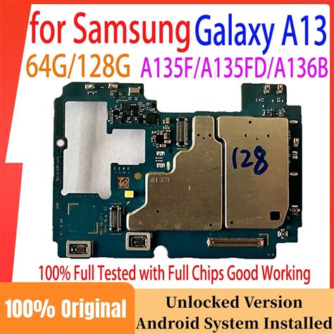 Unlocked Original Motherboard For Samsung Galaxy A13 A135F A135FD 5G