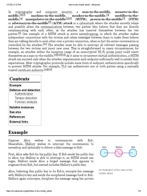 Man-In-The-Middle Attack | PDF | Information Technology | Secure ...