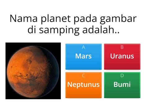 Evaluasi Materi Tata Surya Quiz