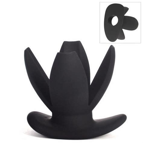 Silicone Hollow Anchor Expanding Butt Plug Dilator Anal Stretching Sex