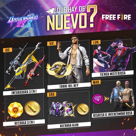 La Agenda Semanal De Free Fire Hoy Bryna Marleah