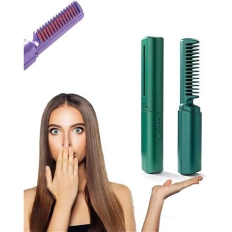 2023 Nouveau Mini Lisseur De Cheveux Rechargeable Brosse À Lisser Et