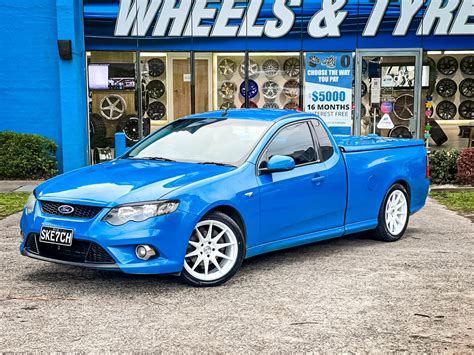 Ford Falcon Ute Hussla Gloss White Wheel