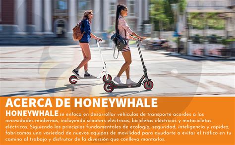 Honeywhale H Scooter El Ctrico Plegable Para Adultos Motor De W