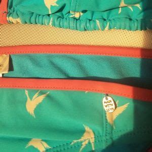 Kira Swim Kira Swim Swim White Bird Bikini Pink Trim Med Poshmark