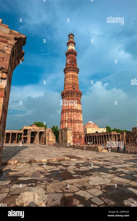 Qutub Minar Monument In New Delhi India Qutub Minar Is The Tallest Minaret In India And Is A