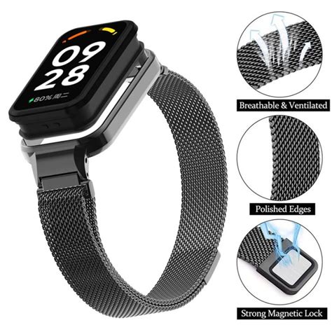 Stainless Steel Strap For Xiaomi Band Active Smart Watch Magnetic