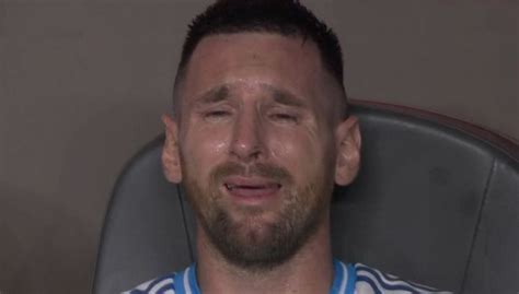 Messi No Pudo Completar La Final De La Copa América Y Terminó Llorando En El Banco 442