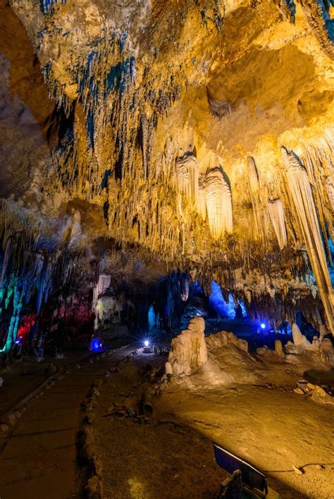 Stalactite Stalactites with Color Lighting Stock Photo - Image of beautiful, tourism: 98834454