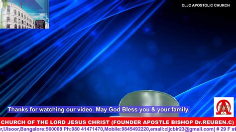 Cljc Apostolic Church Live Streaming Youtube