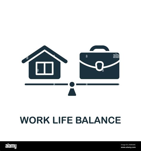 Work Life Balance Icon Monochrome Simple Sign From Employee Benefits