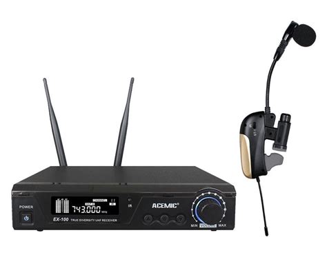 ACEMIC Pro UHF 660 690 MHz 100M saxofón inalámbrico trompeta micrófono