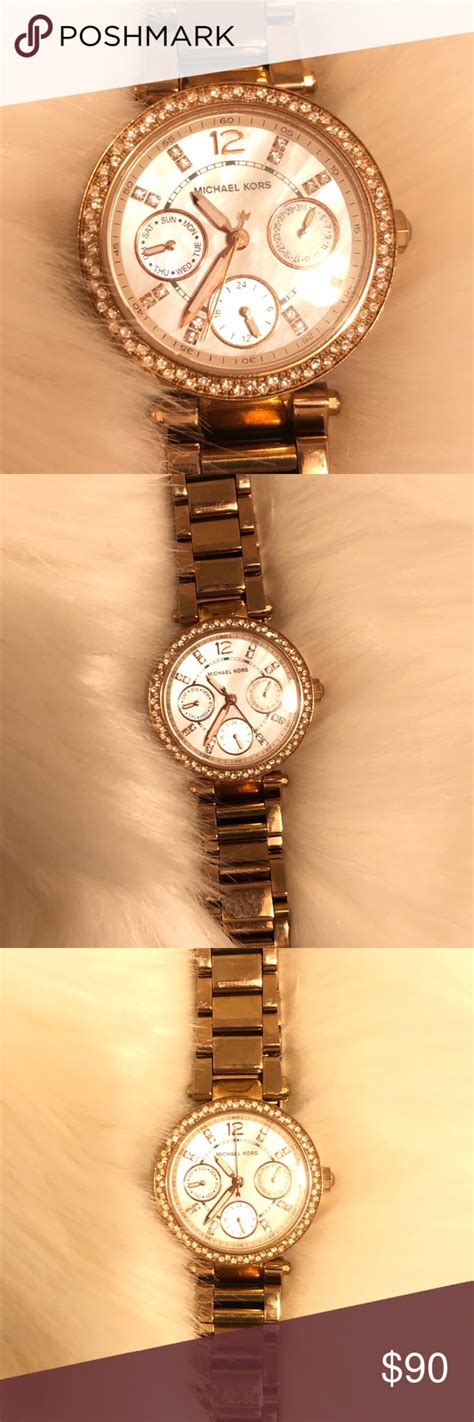 Michael Kors Gold Watch New Battery Gold Michael Kors Watch Women S Jewelry And Accessories