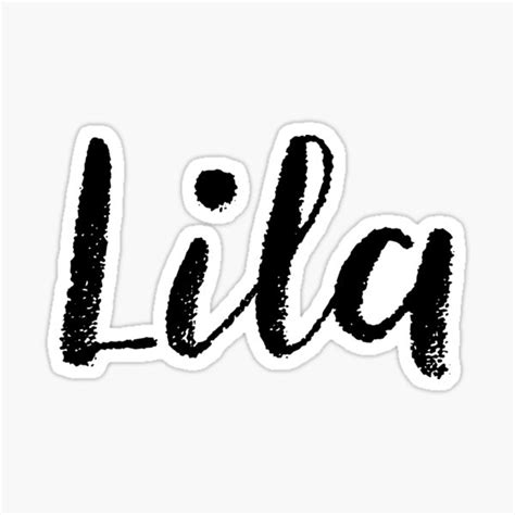 Lila Name Stickers Tees Birthday Sticker For Sale By Klonetx