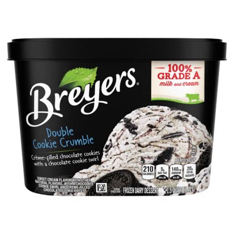 Breyers Double Cookie Crumble Frozen Dairy Dessert 48 Oz Kroger