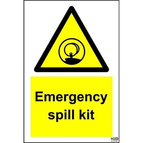 KPCM | Emergency Spill Kit Sign | Made in the UK