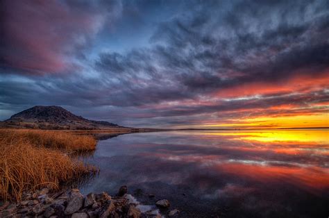 Bear Butte Lake Sunrise Photograph by Fiskr Larsen - Fine Art America