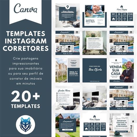 Pack Modelos De Postagens Para Imobili Rias E Corretores De Im Veis
