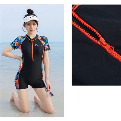 Beautiful Bikini Piece Bikini Short Sleeved One Piece Swimsuit With