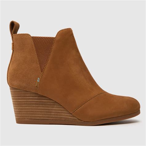 Womens Brown Toms Kelsey Boots Schuh