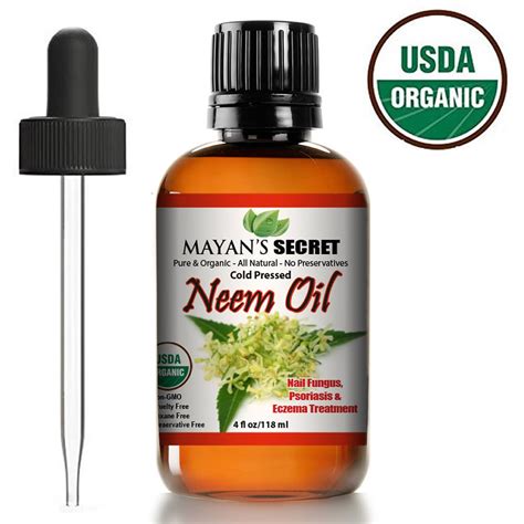 USDA Certified Organic VIRGIN Neem Oil Pure Cold Press Etsy