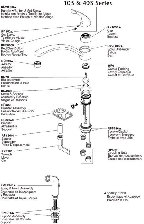 Tands Kitchen Faucet Parts