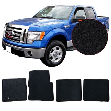 2009 2014 Ford F 150 Crew Cab Crew Cab Black Nylon Front Rear Floor