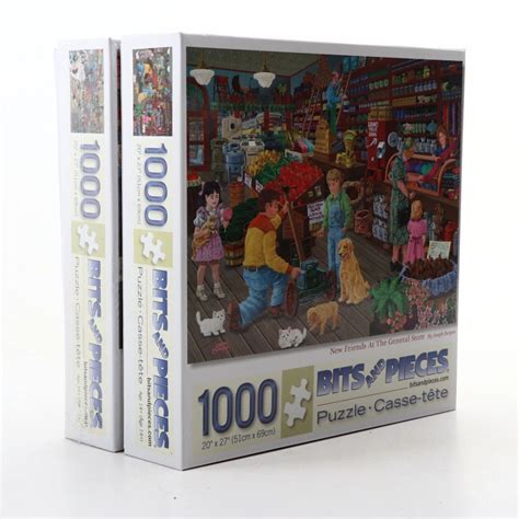 Bits and Pieces 1000-Piece Puzzles Featuring Joseph Burgess Designs | EBTH