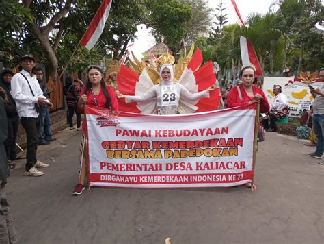 Penampilan Warga Kaliacar Mencuri Perhatian Dalam Pawai Budaya Hut Ri