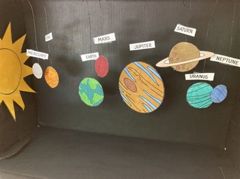 Solar System Shoebox Diorama