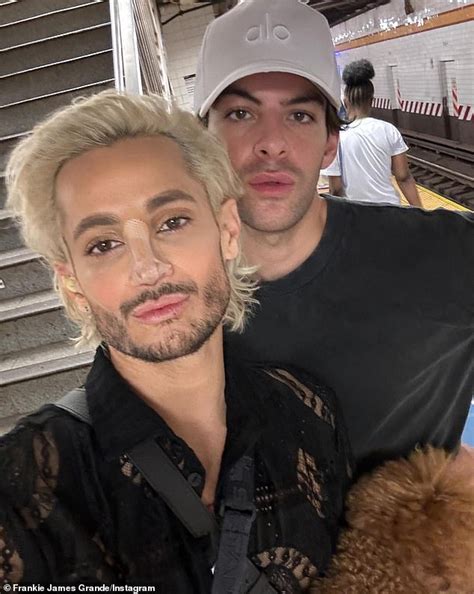 Ariana Grande Surfaces With Brother Frankie Grande After His Nose Job