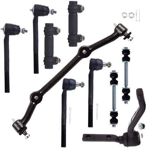 CCIYU Front Outer Inner Tie Rod End Tie Rod Adjusting Sleeve Center