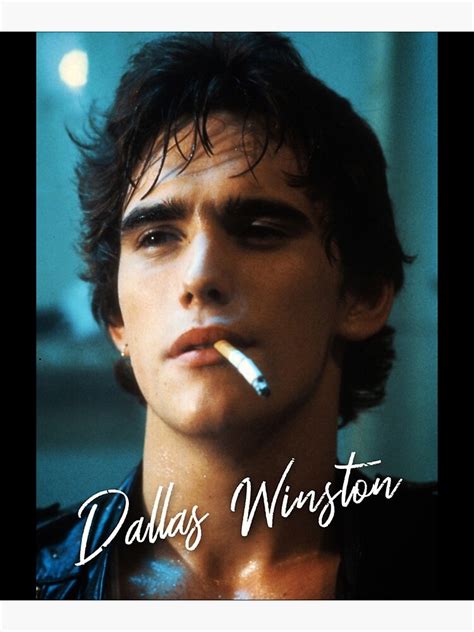 "Dallas Winston The Outsiders 80s movie " Poster for Sale by SarahAt36 ...