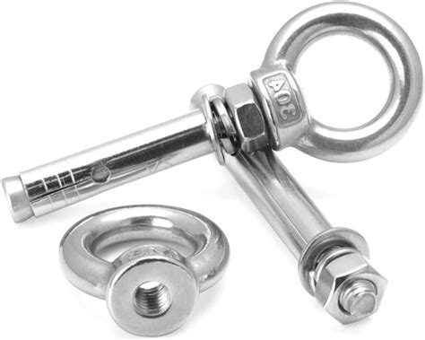 M6 M16 Sleeve Anchor Concrete Expansion Eye Bolt 304stainless Steel Installation Artifact Hook